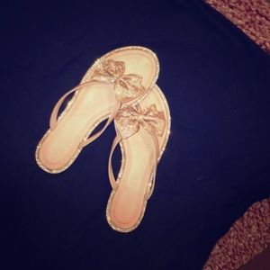 Precious bow-tie Flip flops